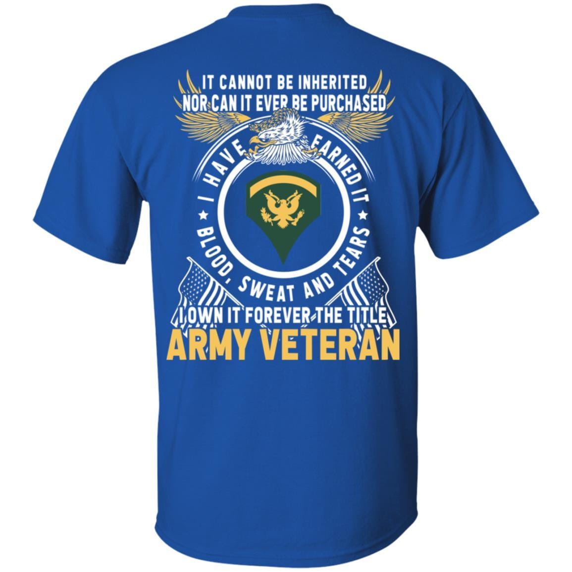 US Army E-5 SPC E5 Specialist Ranks T-Shirt For Men On Back-TShirt-Army-Veterans Nation