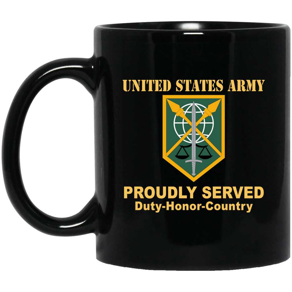 US ARMY 200 MILITARY POLICE BRIGADE- 11 oz - 15 oz Black Mug-Mug-Army-CSIB-Veterans Nation