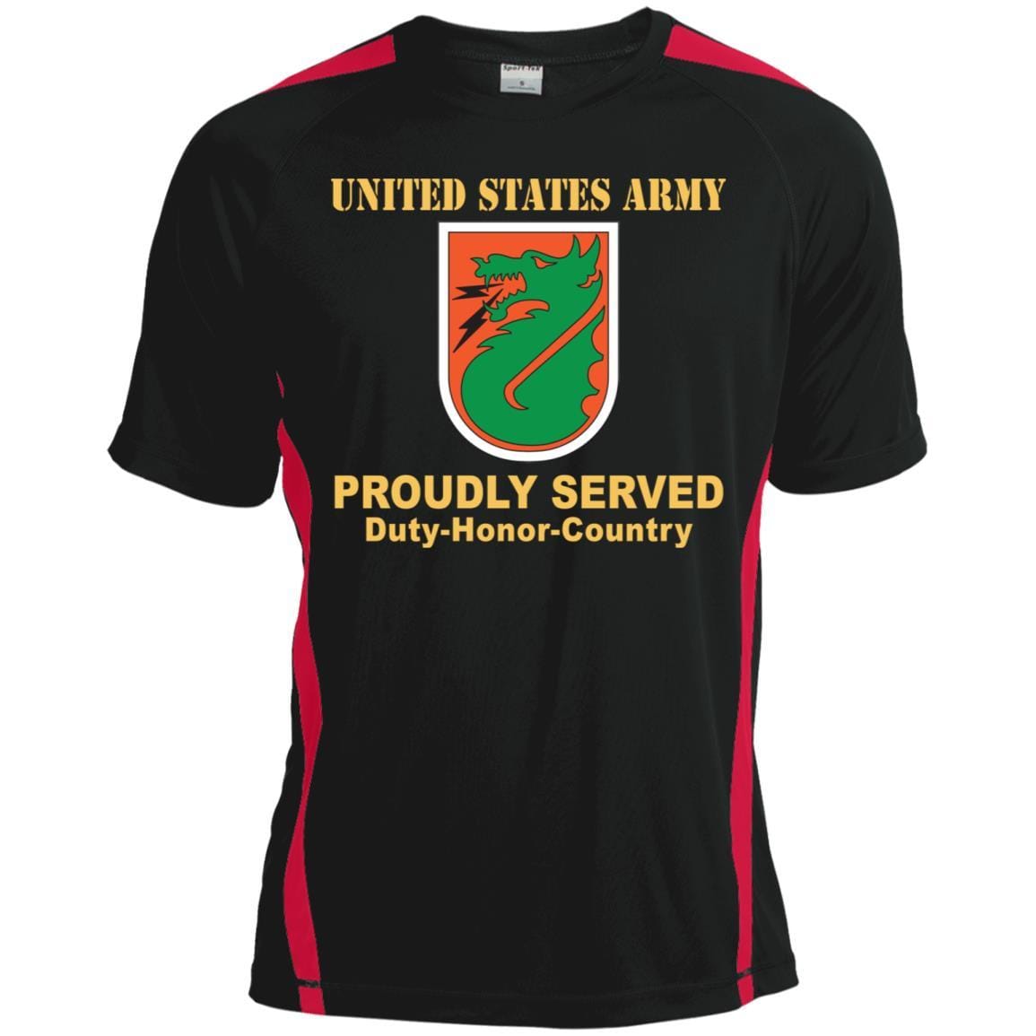 US ARMY 5TH SIGNAL COMMAND- Proudly Served T-Shirt On Front For Men-TShirt-Army-Veterans Nation