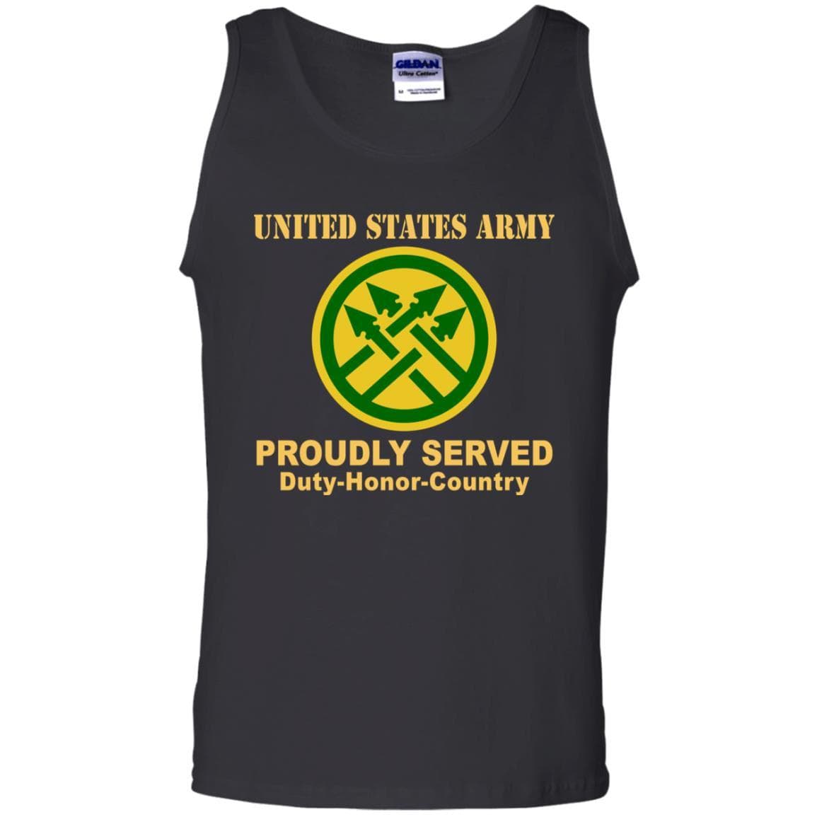 US ARMY 220TH MILITARY POLICE BRIGADE- Proudly Served T-Shirt On Front For Men-TShirt-Army-Veterans Nation