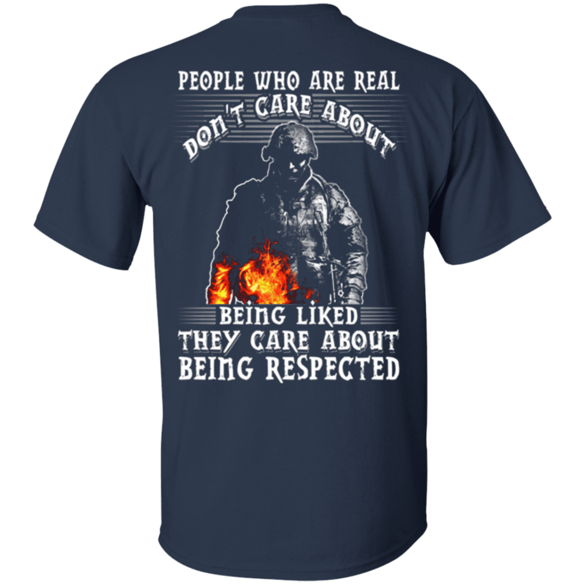 Military T-Shirt "Veteran - They Care About Being Respected"-TShirt-General-Veterans Nation