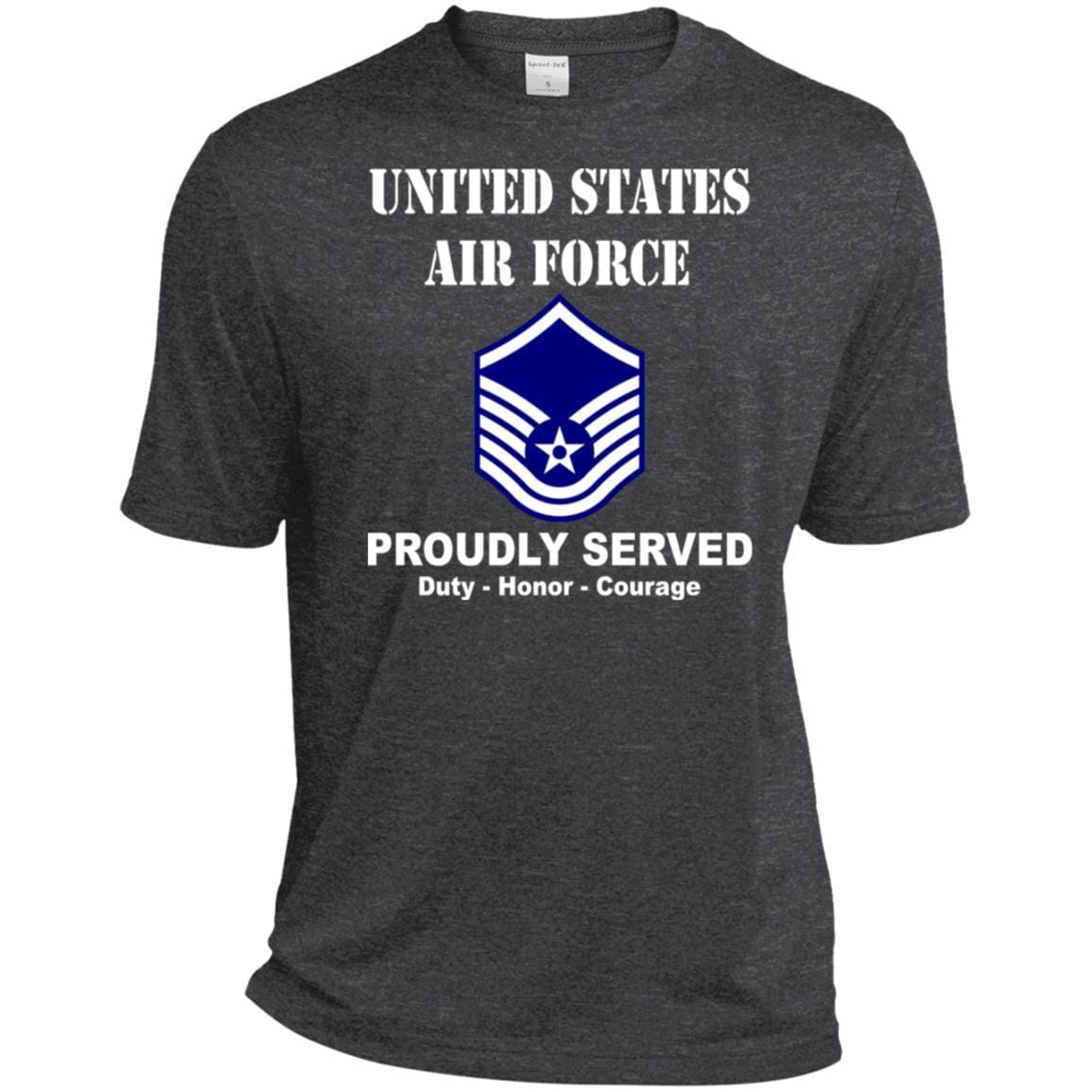 US Air Force E-7 Master Sergeant MSgt E7 Noncommissioned Officer Ranks T shirt Sport-Tek Tall Pullover Hoodie - T-Shirt-TShirt-USAF-Veterans Nation