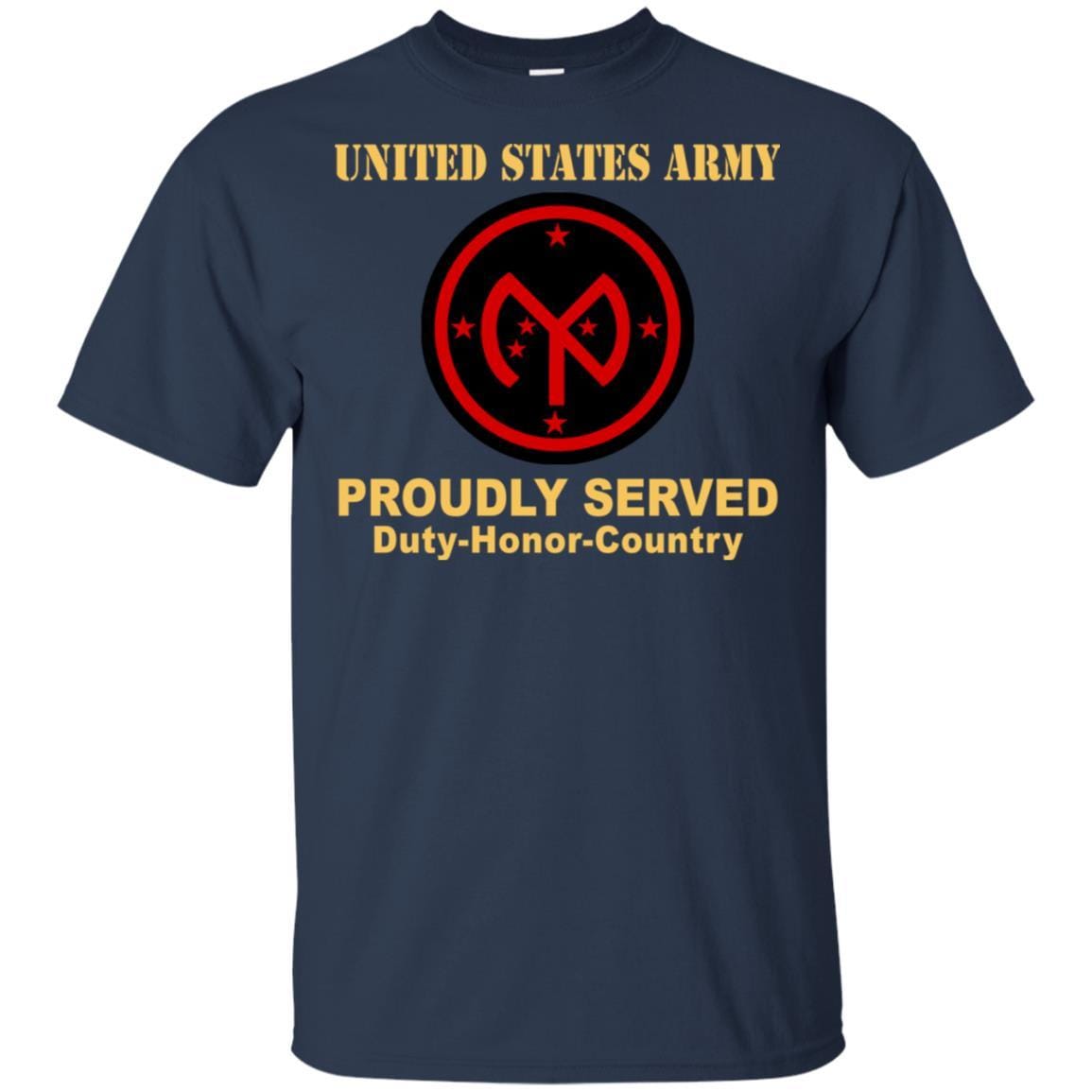 US ARMY 27TH INFANTRY BRIGADE COMBAT TEAM- Proudly Served T-Shirt On Front For Men-TShirt-Army-Veterans Nation