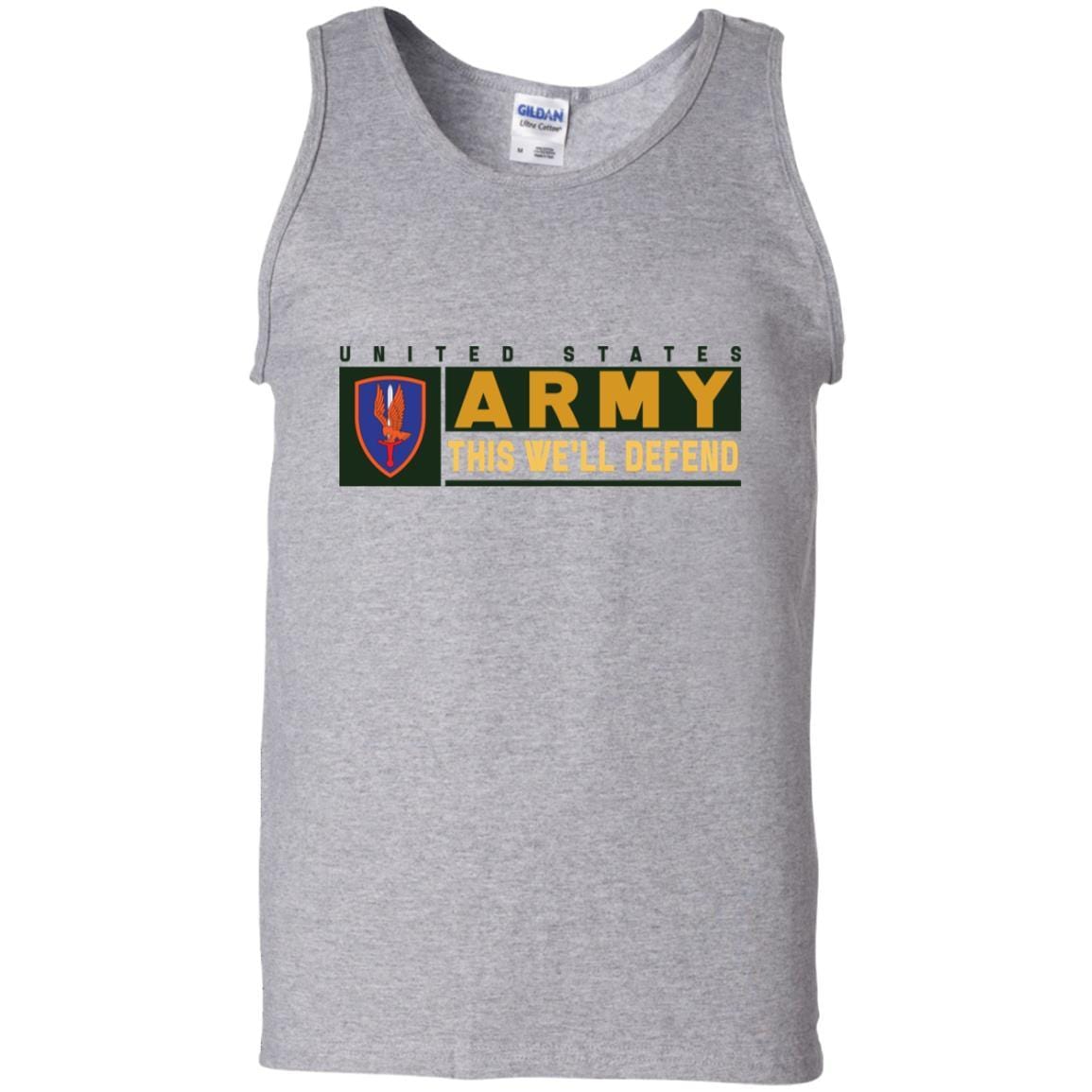 US Army 1ST AVIATION BRIGADE- This We'll Defend T-Shirt On Front For Men-TShirt-Army-Veterans Nation