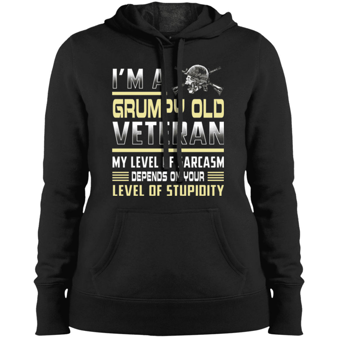 Military T-Shirt "Grumpy Old Veteran - Women" Front-TShirt-General-Veterans Nation