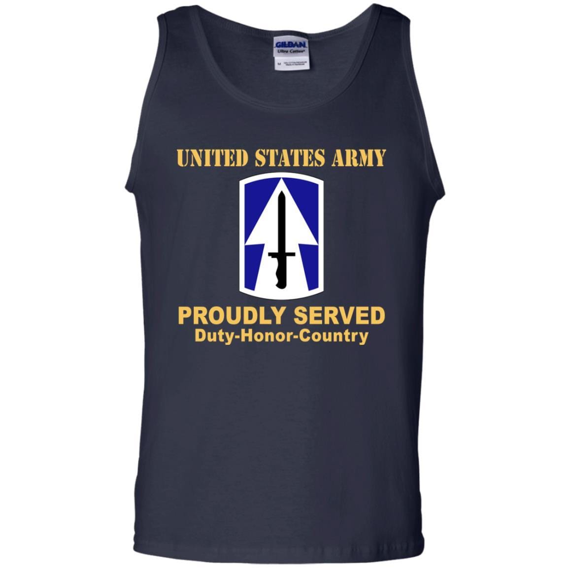 US ARMY 76TH INFANTRY BRIGADE COMBAT TEAM - Proudly Served T-Shirt On Front For Men-TShirt-Army-Veterans Nation