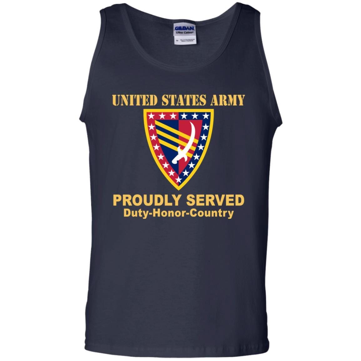 US ARMY 38 SUSTAINMENT BRIGADE - Proudly Served T-Shirt On Front For Men-TShirt-Army-Veterans Nation