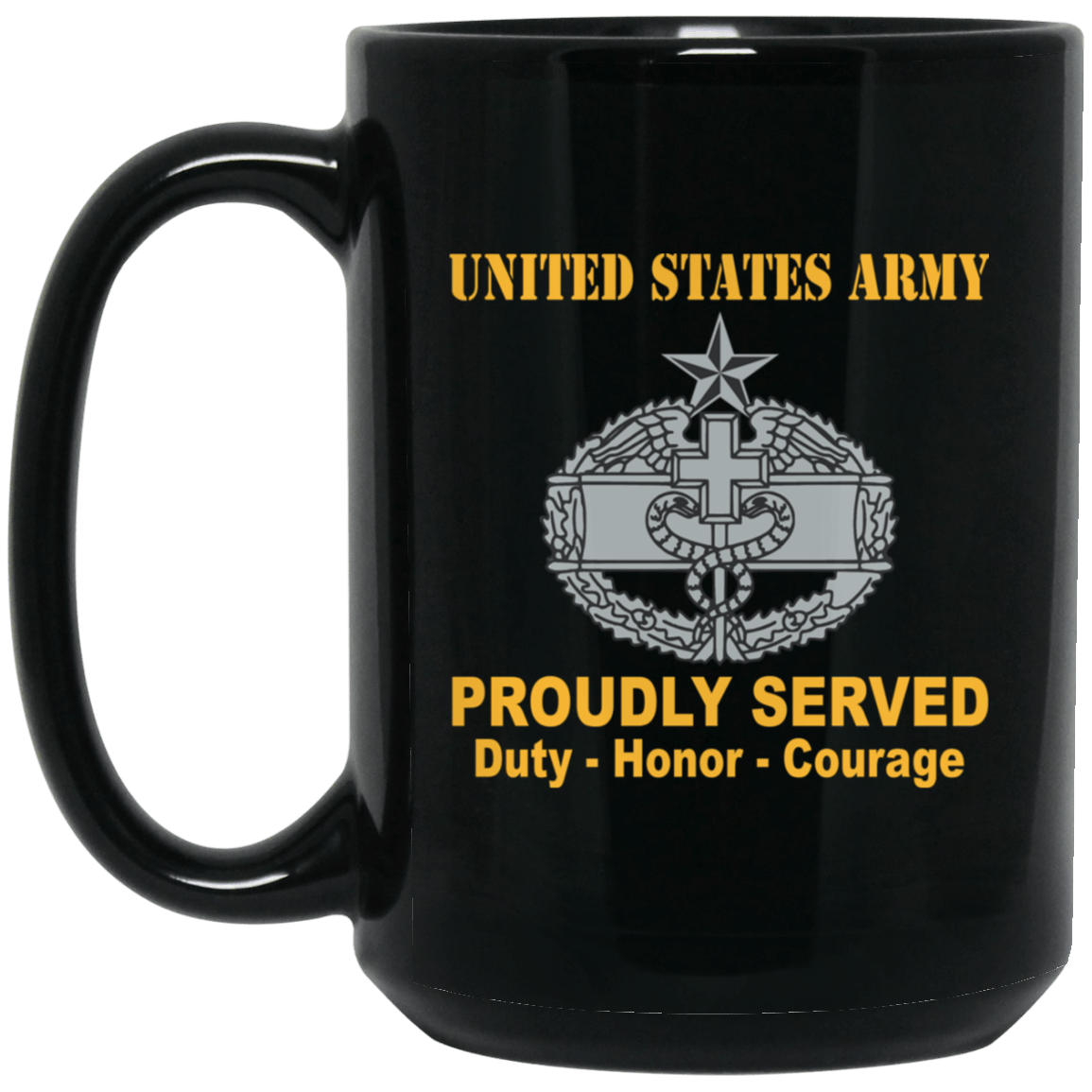 US Army Combat Medical 2nd Award Badge 11 oz - 15 oz-Mug-Army-Badge-Veterans Nation