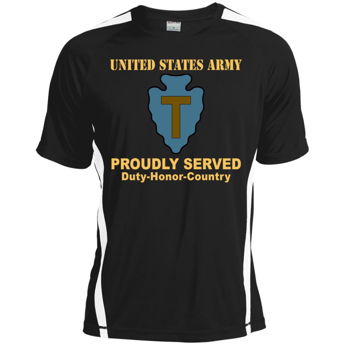 US ARMY 36TH INFANTRY DIVISION - Proudly Served T-Shirt On Front For Men-TShirt-Army-Veterans Nation