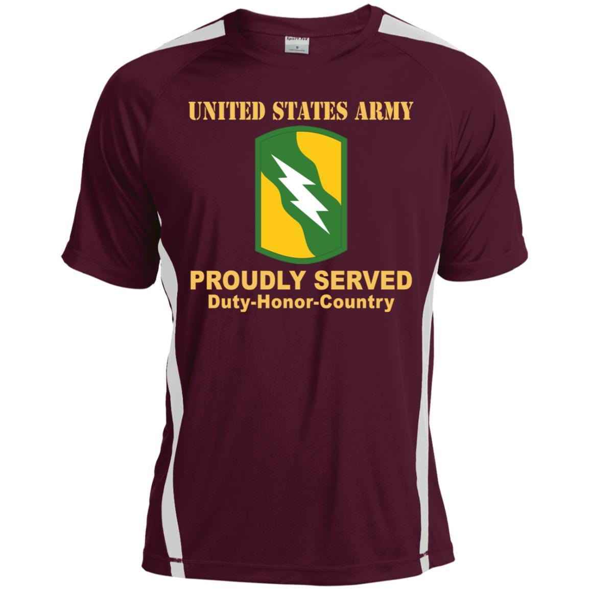 US ARMY 155TH ARMORED BRIGADE COMBAT TEAM- Proudly Served T-Shirt On Front For Men-TShirt-Army-Veterans Nation