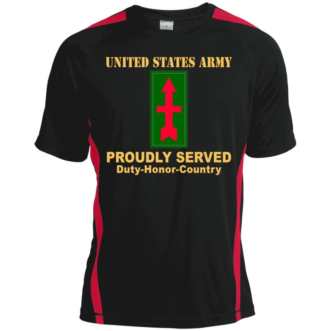 US ARMY 32ND INFANTRY BRIGADE COMBAT TEAM CSIB - Proudly Served T-Shirt On Front For Men-TShirt-Army-Veterans Nation