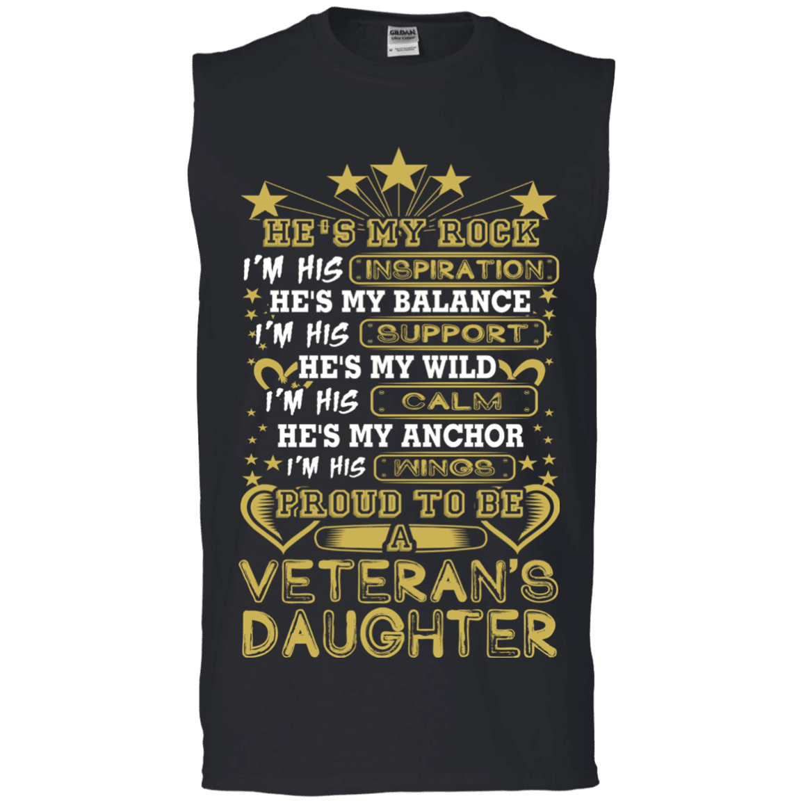 Military T-Shirt "PROUD TO BE A VETERAN'S DAUGHTER"-TShirt-General-Veterans Nation