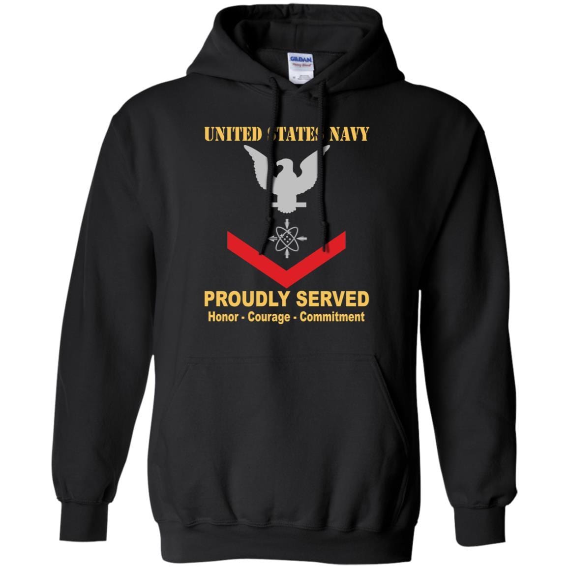 U.S Navy Data systems technician Navy DS E-4 Rating Badges Proudly Served T-Shirt For Men On Front-TShirt-Navy-Veterans Nation