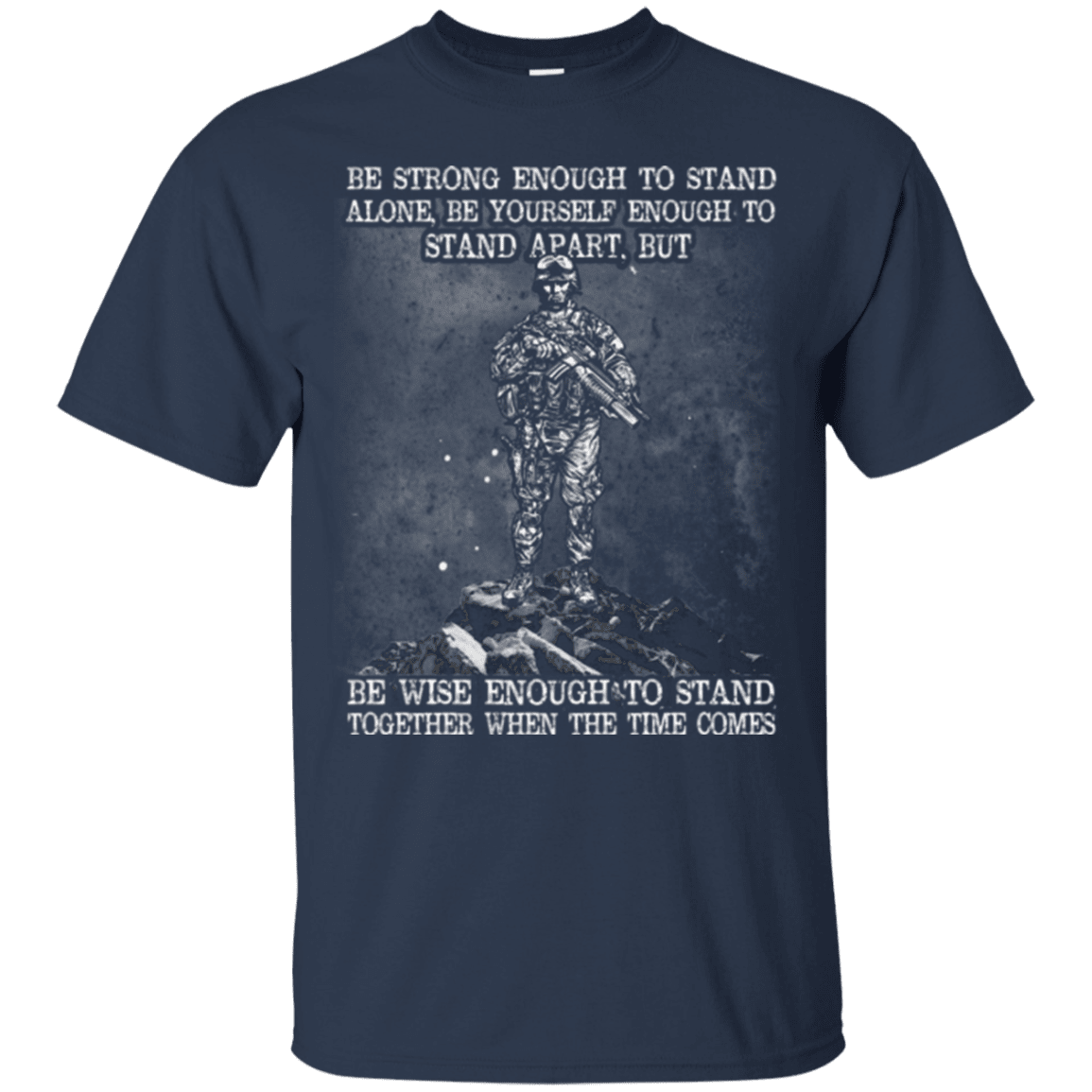 Military T-Shirt "STRONG ENOUGH TO STAND TOGETHER"-TShirt-General-Veterans Nation