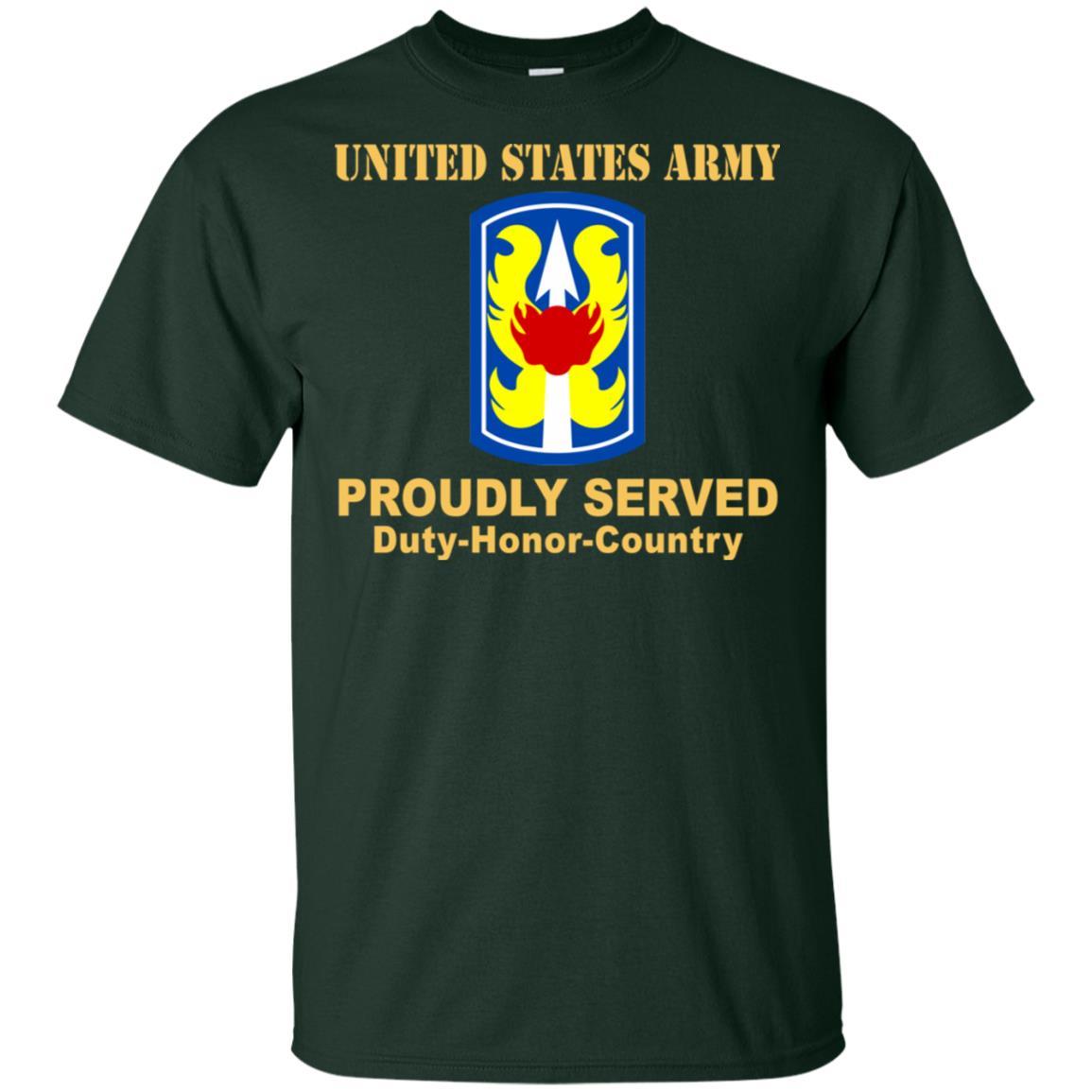 US ARMY 199TH INFANTRY BRIGADE - Proudly Served T-Shirt On Front For Men-TShirt-Army-Veterans Nation