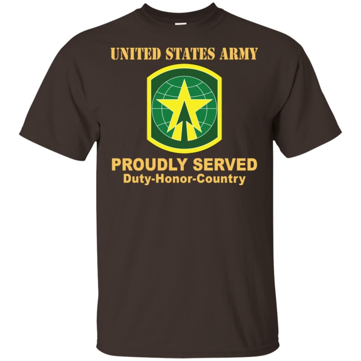 US ARMY 16TH MILITARY POLICE BRIGADE WITH AIRBORNE TAB- Proudly Served T-Shirt On Front For Men-TShirt-Army-Veterans Nation