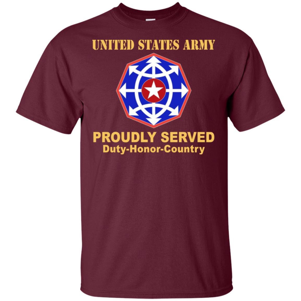 US ARMY CSIB CRIMINAL INVESTIGATION COMMAND- Proudly Served T-Shirt On Front For Men-TShirt-Army-Veterans Nation