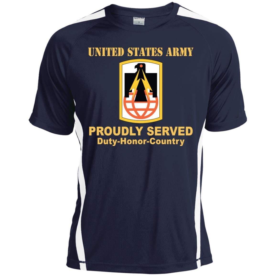 US ARMY 11TH SIGNAL BRIGADE- Proudly Served T-Shirt On Front For Men-TShirt-Army-Veterans Nation