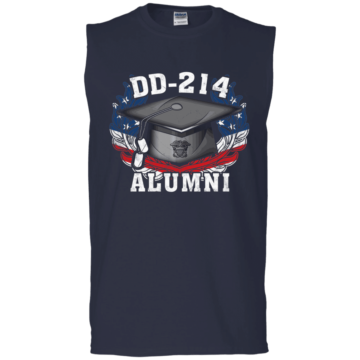 DD 214 Alumni Navy Veteran Men Front T Shirts-TShirt-Navy-Veterans Nation