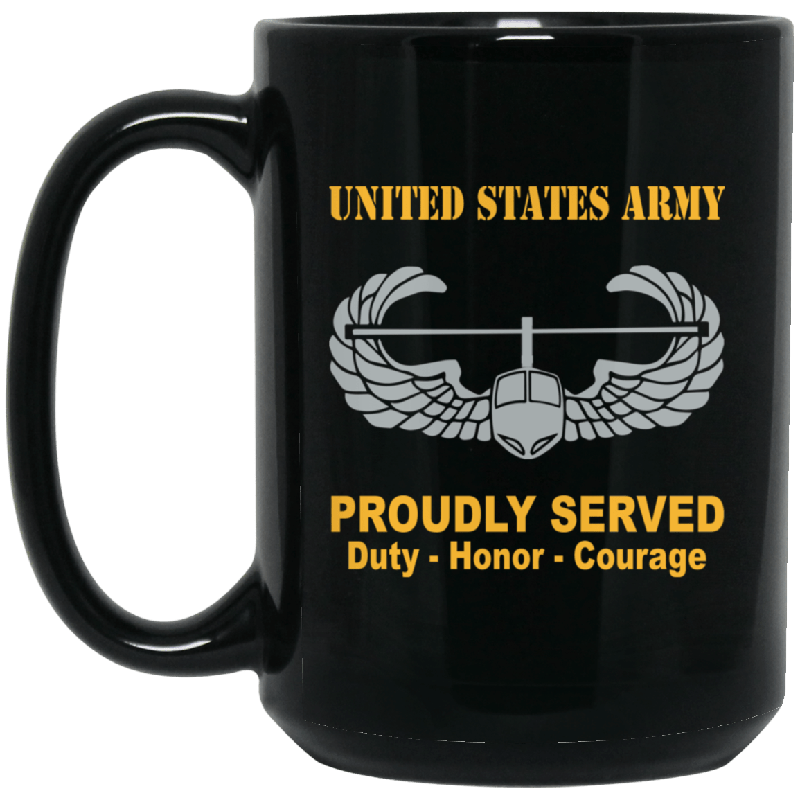 US Army Air Assault Wings Badge 11 oz - 15 oz-Mug-Army-Badge-Veterans Nation