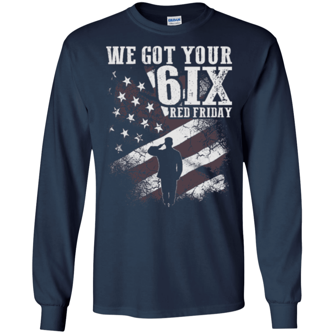Military T-Shirt "WE GOT YOUR SIX RED FRIDAY"-TShirt-General-Veterans Nation