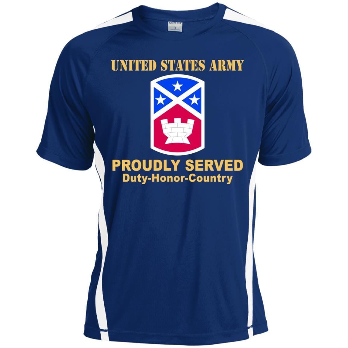 US ARMY 194TH ENGINEER BRIGADE - Proudly Served T-Shirt On Front For Men-TShirt-Army-Veterans Nation