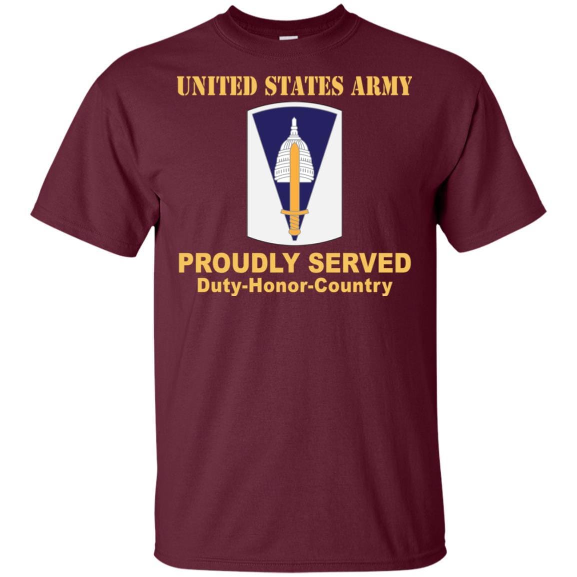 US ARMY 354TH CIVIL AFFAIRS BRIGADE- Proudly Served T-Shirt On Front For Men-TShirt-Army-Veterans Nation