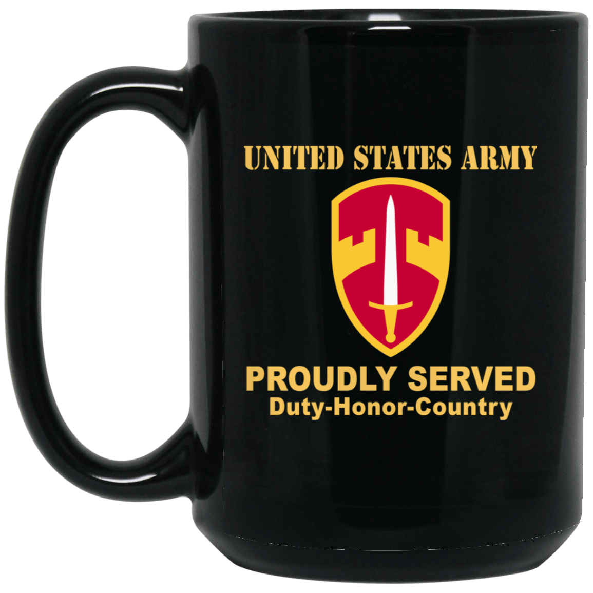 US ARMY CSIB U.S. ARMY VIETNAM- 11 oz - 15 oz Black Mug-Mug-Army-CSIB-Veterans Nation