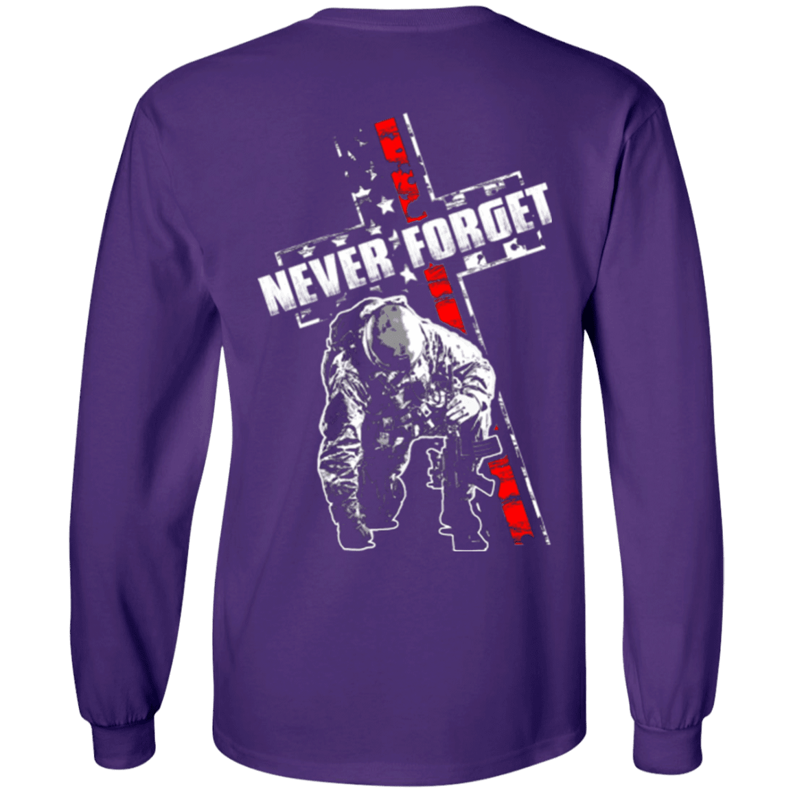 Military T-Shirt "Never Forget Veteran"-TShirt-General-Veterans Nation