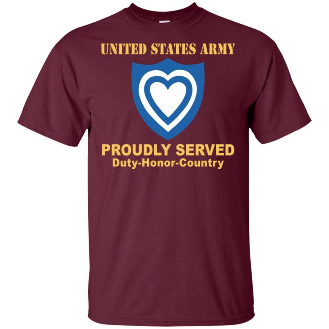 US ARMY XXIV CORPS- Proudly Served T-Shirt On Front For Men-TShirt-Army-Veterans Nation