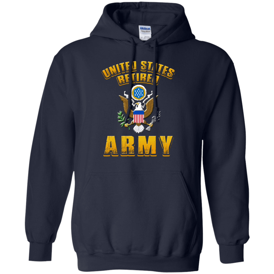 US Retired Army Veteran Front T Shirts-TShirt-Army-Veterans Nation