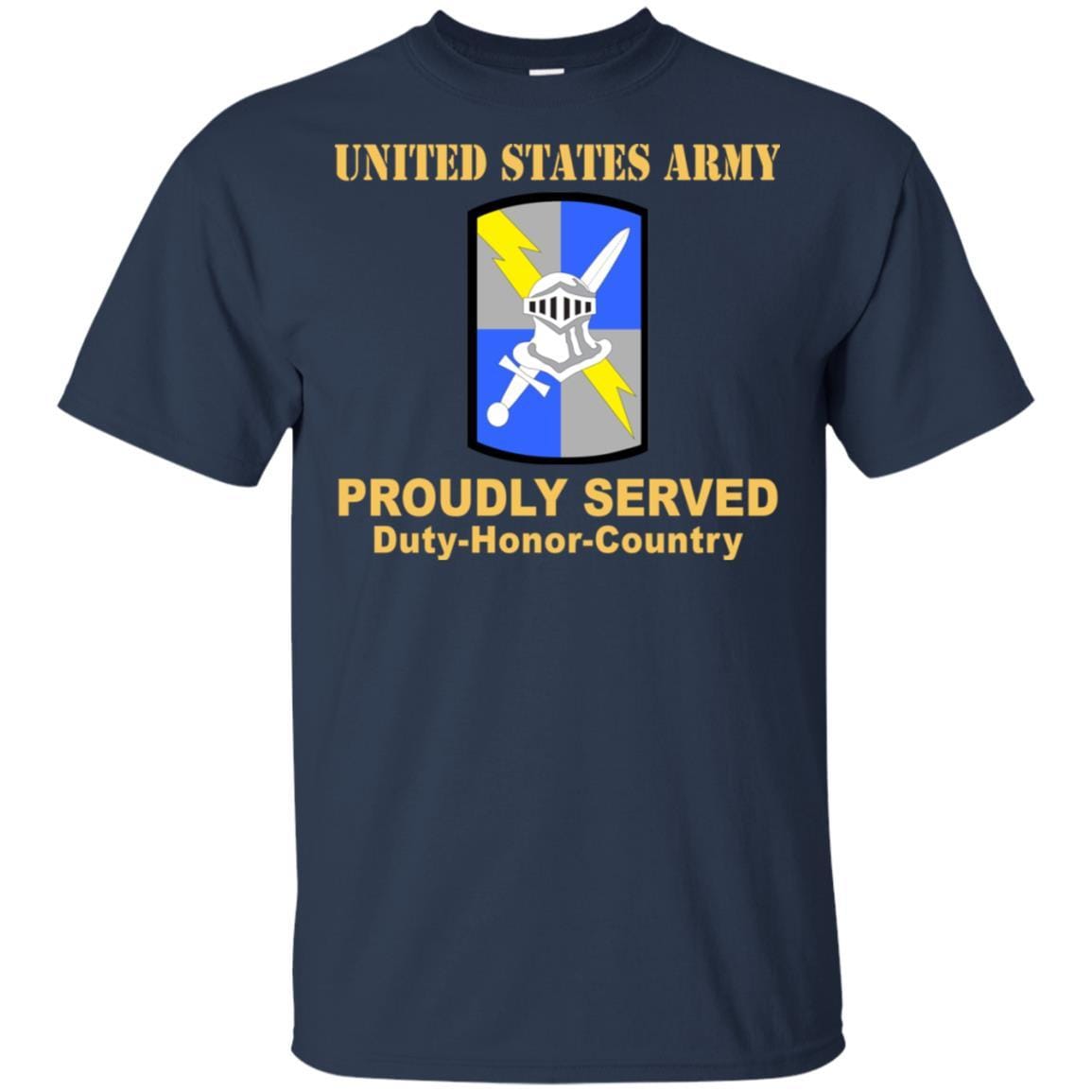 US ARMY 513 MILITARY INTELLIGENCE BRIGADE- Proudly Served T-Shirt On Front For Men-TShirt-Army-Veterans Nation