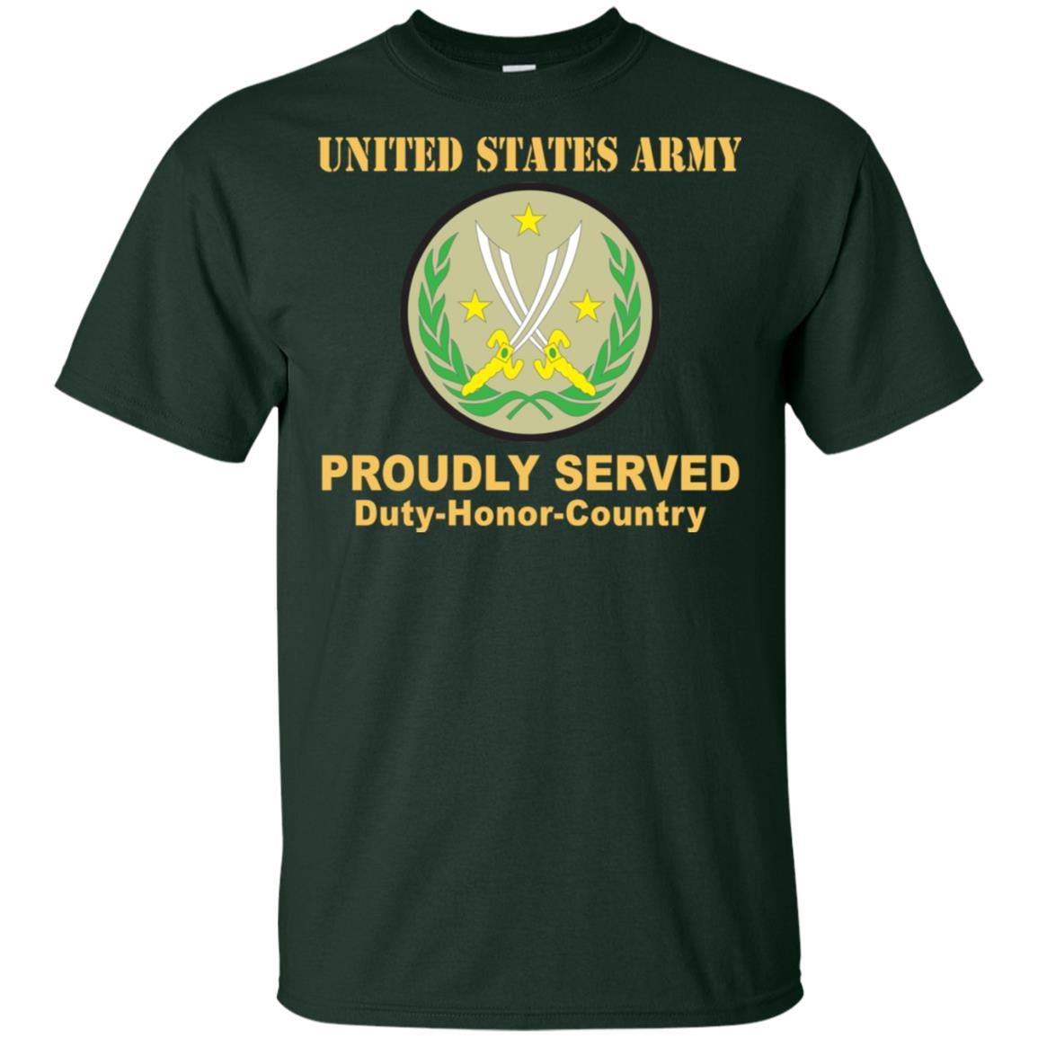 US ARMY CSIB COMBINED JOINT TASK FORCE - OPERATION INHERENT RESOLVE- Proudly Served T-Shirt On Front For Men-TShirt-Army-Veterans Nation