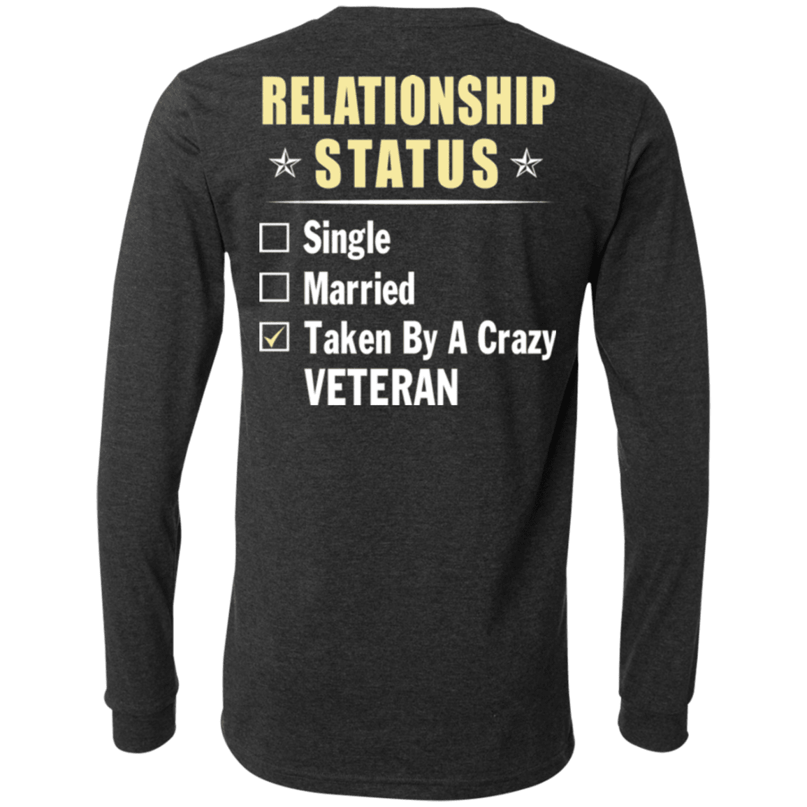 Military T-Shirt "Veteran Relationship Status"-TShirt-General-Veterans Nation