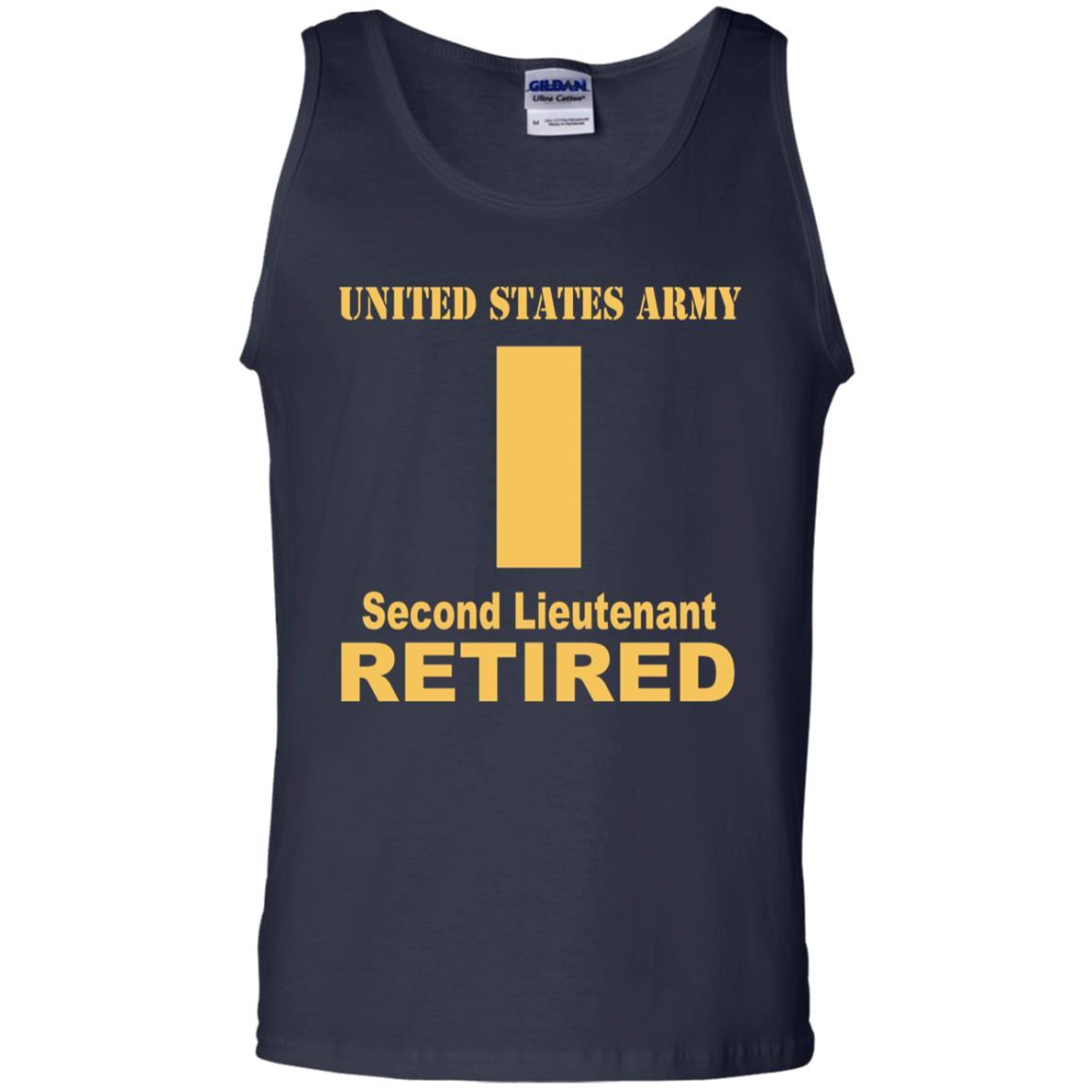 US Army O-1 Second Lieutenant O1 2LT Commissioned Officer Retired Men T Shirt On Front-TShirt-Army-Veterans Nation