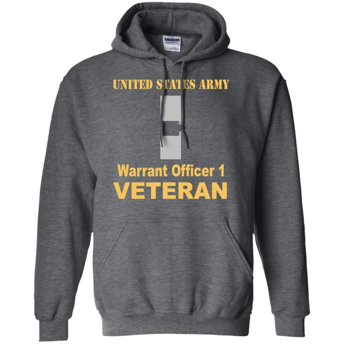 US Army W-1 Warrant Officer 1 W1 WO1 Warrant Officer Veteran Men T Shirt On Front-TShirt-Army-Veterans Nation