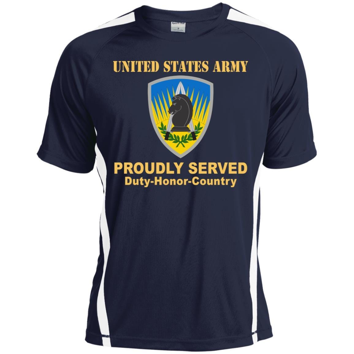 US ARMY 650 MILITARY INTELLIGENCE GROUP- Proudly Served T-Shirt On Front For Men-TShirt-Army-Veterans Nation