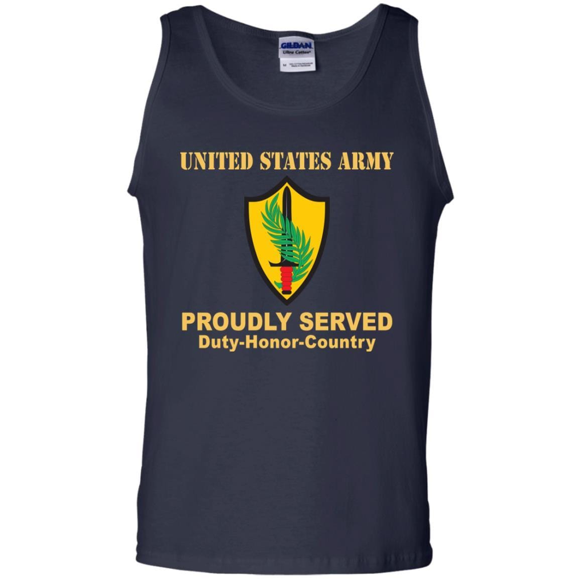 US ARMY CSIB ELEMENT UNITED STATES CENTRAL COMMAND- Proudly Served T-Shirt On Front For Men-TShirt-Army-Veterans Nation