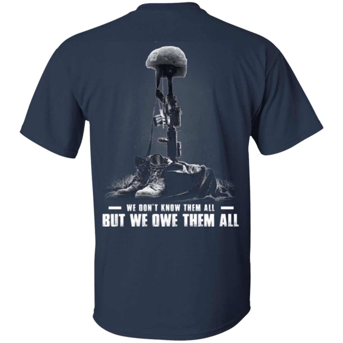 Military T-Shirt "Veteran - We Own Them All" - Men Back-TShirt-General-Veterans Nation