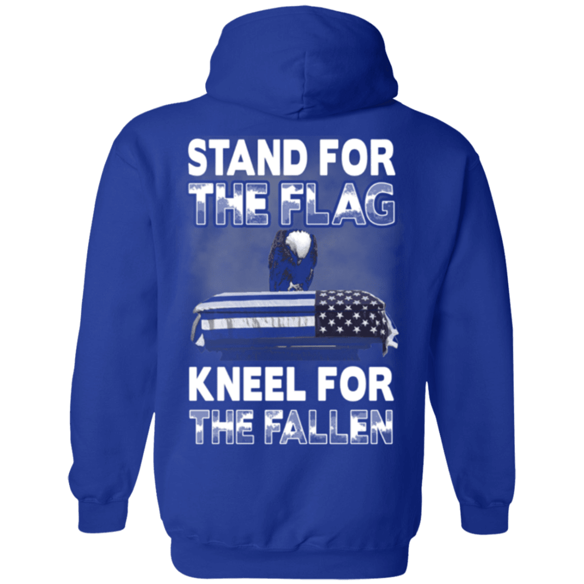 Military T-Shirt "Veteran - Stand For The Flag Kneel For The Fallen"-TShirt-General-Veterans Nation