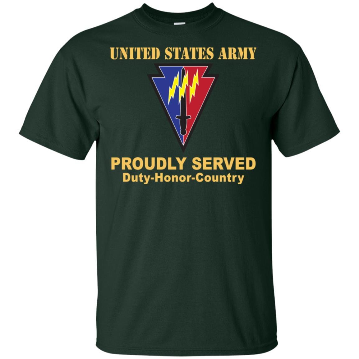 US ARMY 219TH BATTLEFIELD SURVEILLANCE- Proudly Served T-Shirt On Front For Men-TShirt-Army-Veterans Nation