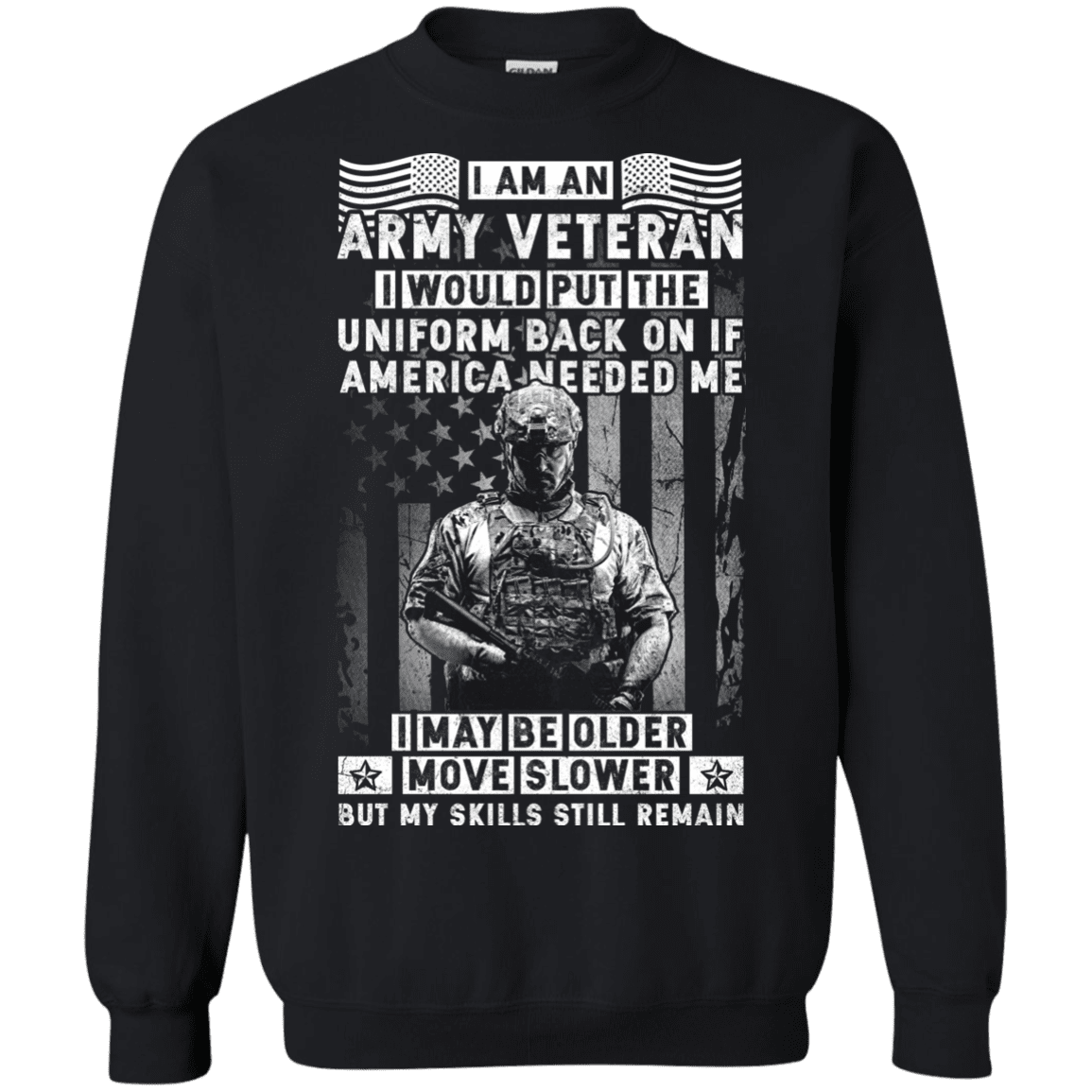 I am an Army Veteran Men Front T Shirt-TShirt-Army-Veterans Nation