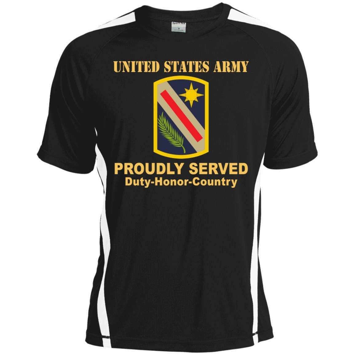 US ARMY 321 SUSTAINMENT BRIGADE- Proudly Served T-Shirt On Front For Men-TShirt-Army-Veterans Nation