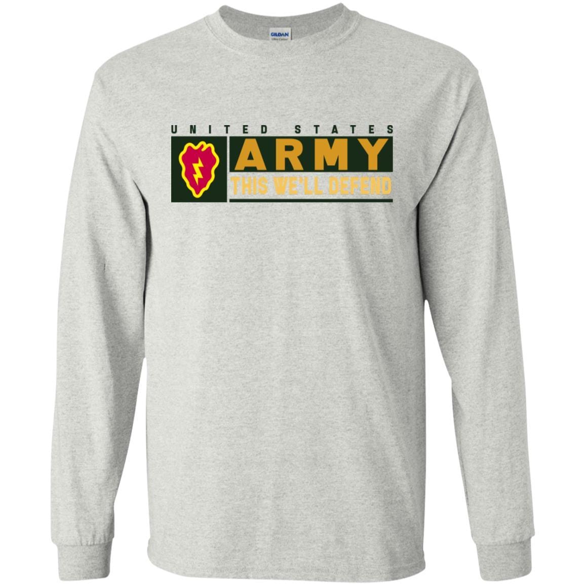 US Army 25th Infantry Division- This We'll Defend T-Shirt On Front For Men-TShirt-Army-Veterans Nation