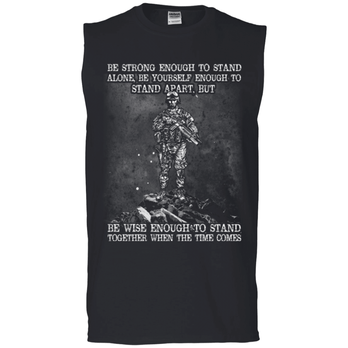 Military T-Shirt "STRONG ENOUGH TO STAND TOGETHER"-TShirt-General-Veterans Nation