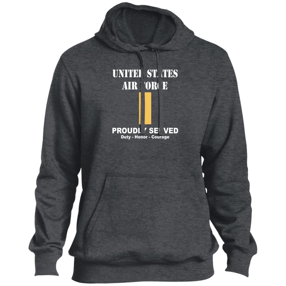 US Air Force O-1 Second Lieutenant 2d Lt O1 Commissioned Officer Ranks T shirt Sport-Tek Tall Pullover Hoodie - T-Shirt-TShirt-USAF-Veterans Nation