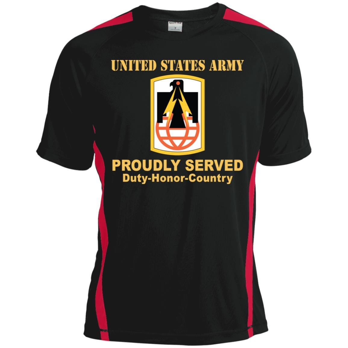 US ARMY 11TH SIGNAL BRIGADE- Proudly Served T-Shirt On Front For Men-TShirt-Army-Veterans Nation