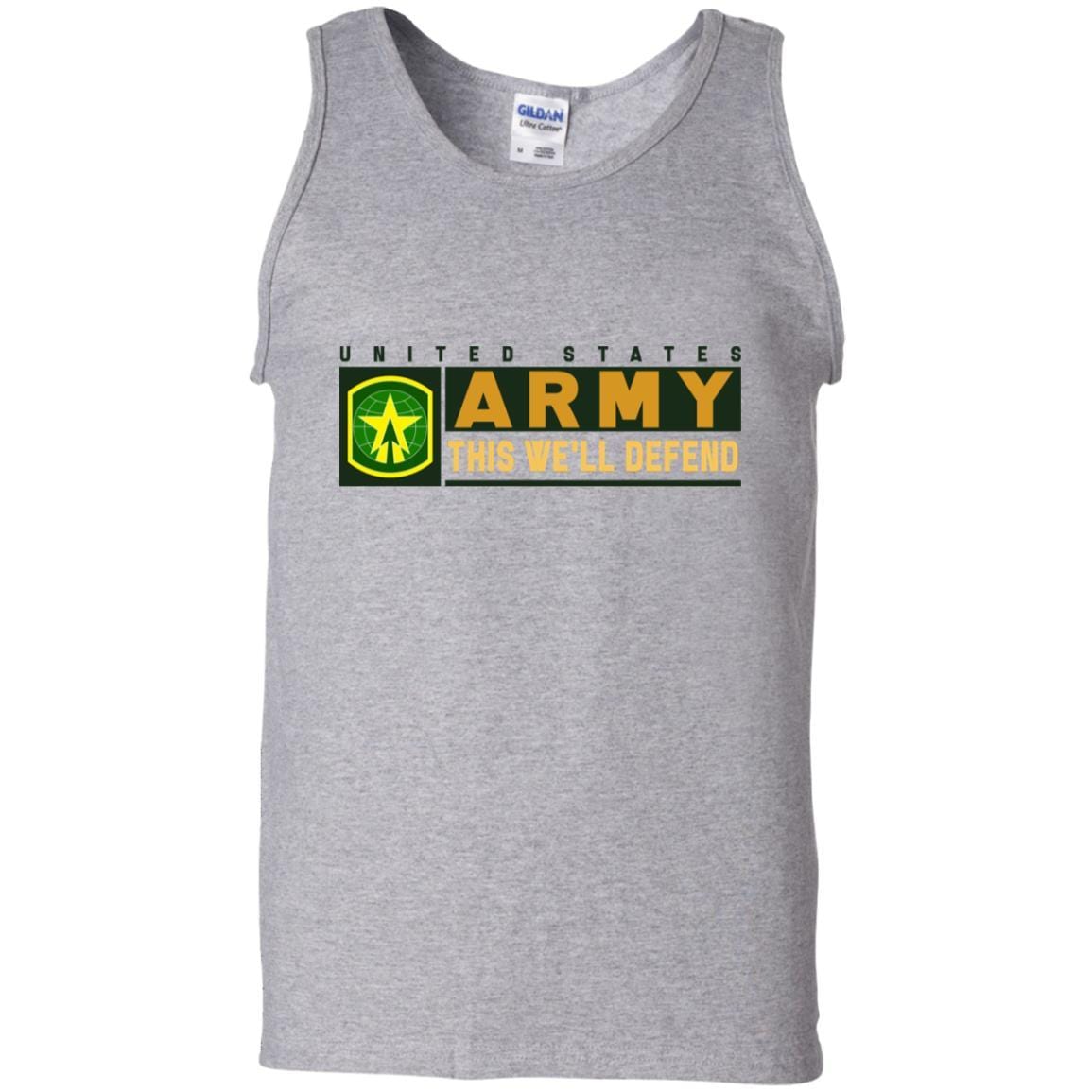US Army 16TH MILITARY POLICE BRIGADE- This We'll Defend T-Shirt On Front For Men-TShirt-Army-Veterans Nation