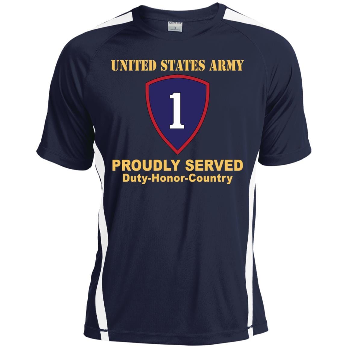 US ARMY 1ST PERSONNEL COMMAND- Proudly Served T-Shirt On Front For Men-TShirt-Army-Veterans Nation