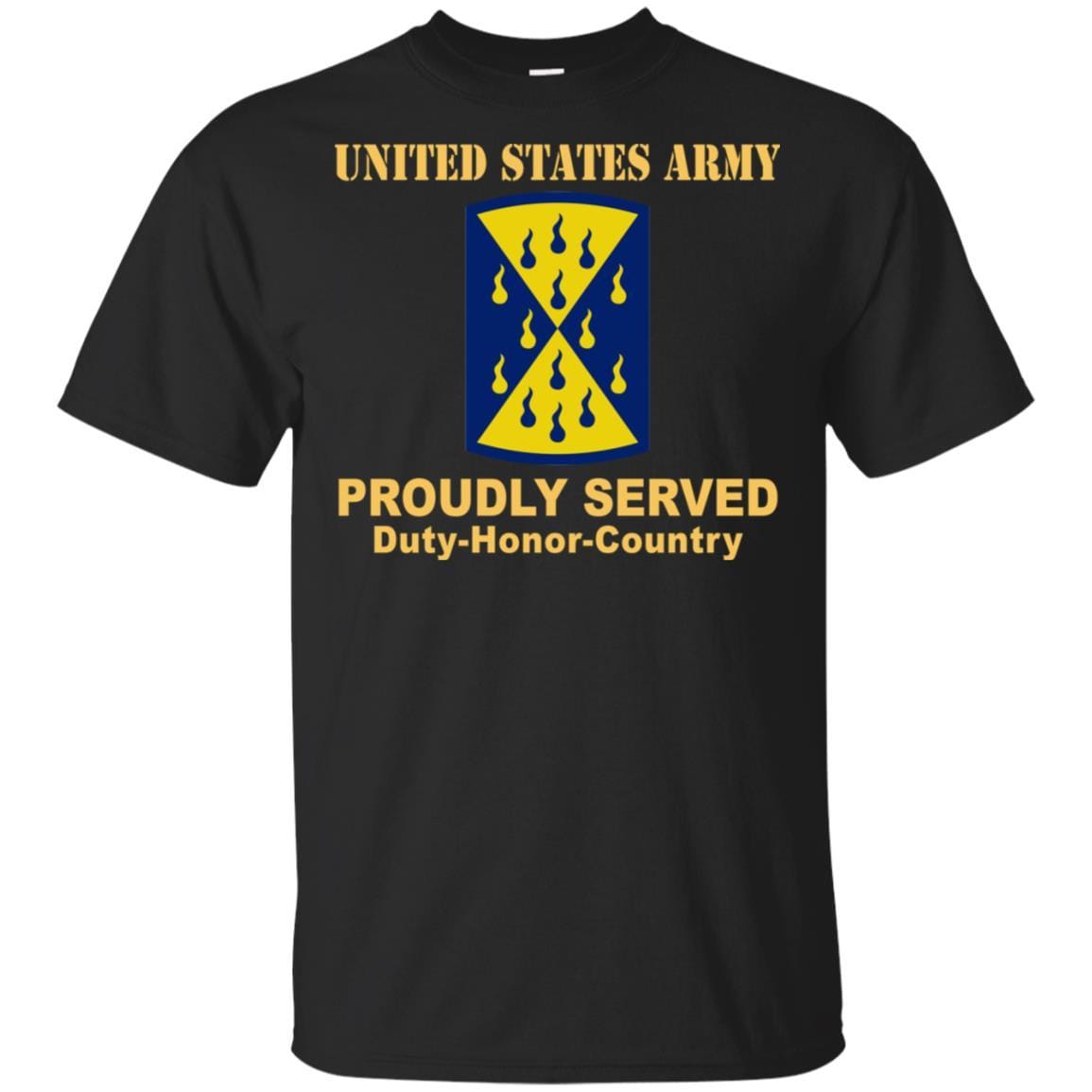 US ARMY 464TH CHEMICAL BRIGADE- Proudly Served T-Shirt On Front For Men-TShirt-Army-Veterans Nation